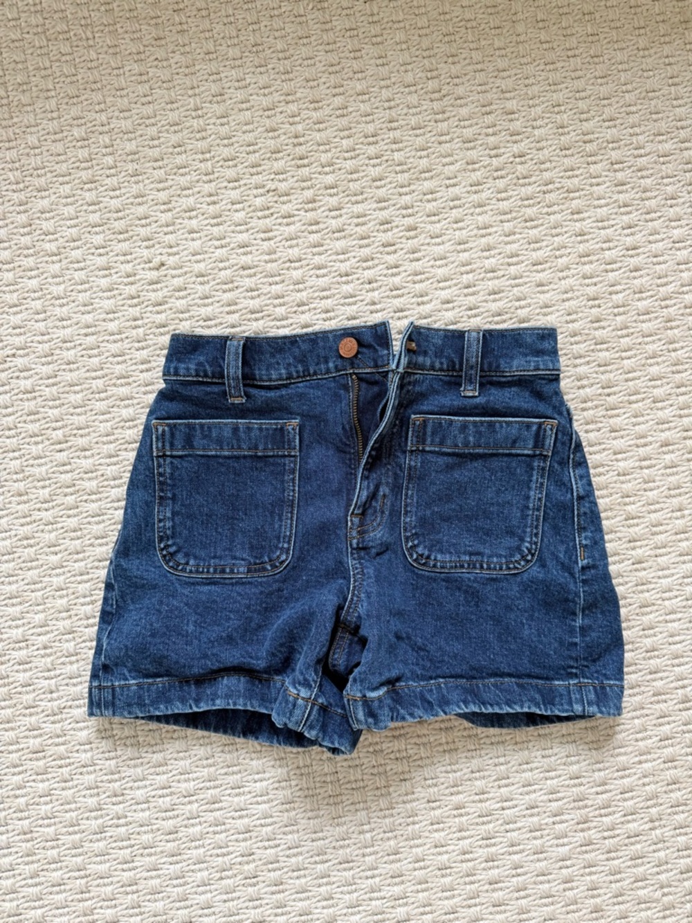 Madewell High-Rise Dark Blue Denim Women’s Shorts